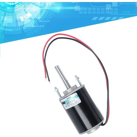 Hochtouriger Permanentmagnet-Gleichstrommotor, gewindelos, 43 mm Wellenlänge, 30 W, 12 V, 3500 U/min (1/5)