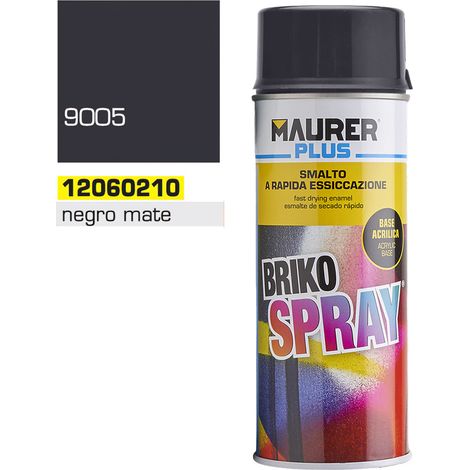 Mattes, tiefschwarzes Spray Maurer 400 ml.