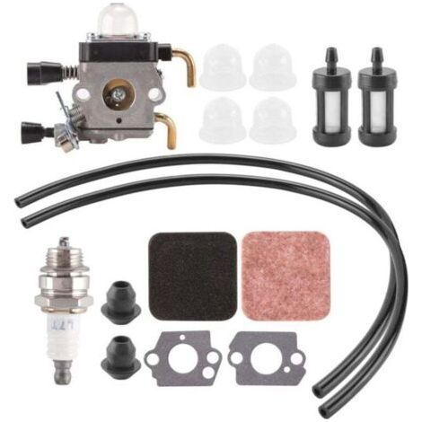 FS85 FS80 Carburateur pour FS75 FS80R FS85R FS85R FS85RX DéBroussailleuse Weedeater C1Q-S97 W / Kit de RéCupéRation de Carburant Filtre à Air..DEBUNS