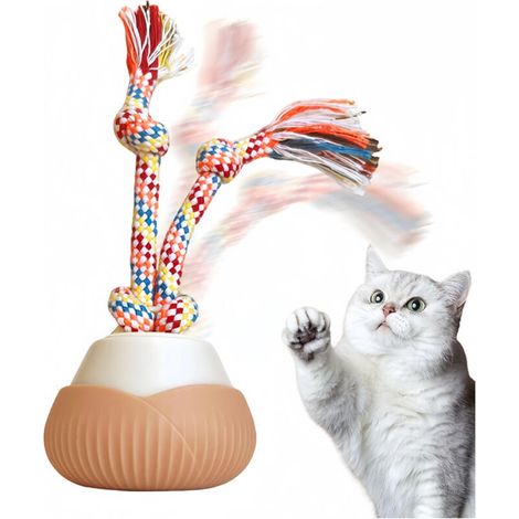 [NEVER USED] Fun self-spinning cat balls Yellow