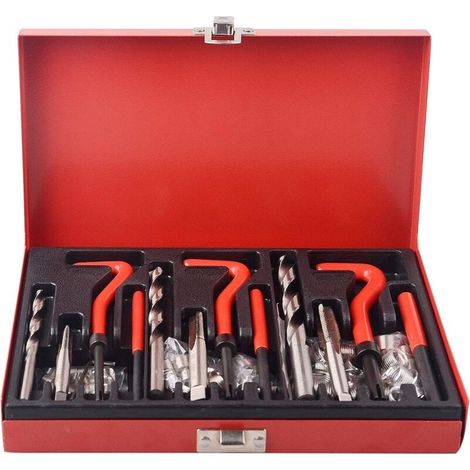 Kit de réparation de filetage 88 pièces M6 M8 M10 tarauds et forets