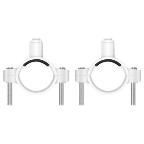 Pack of 2 6.35 mm hose clamps for RO systems used in wastewater filter applications, kitchens, and plumbing connections - 2pcs (1/5)