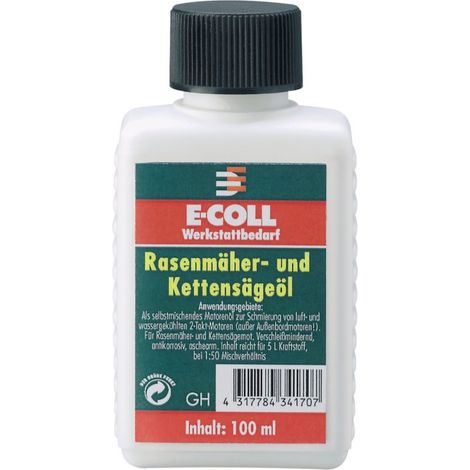 Aceite 2 tiempo cortacésped y sierra de cadena 100ml E-COLL (por 12)