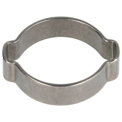 2-Ohr-Schlauchklemme 10mm, Edelstahl rostfrei