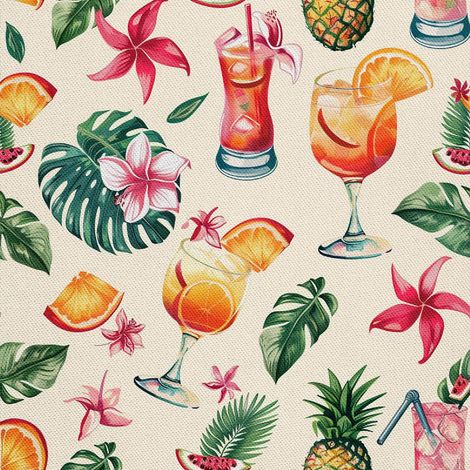 TISSUS DÉCORATIFS D'EXTÉRIEUR OXFORD - Motif Cocktail  DX8460 (1/5)