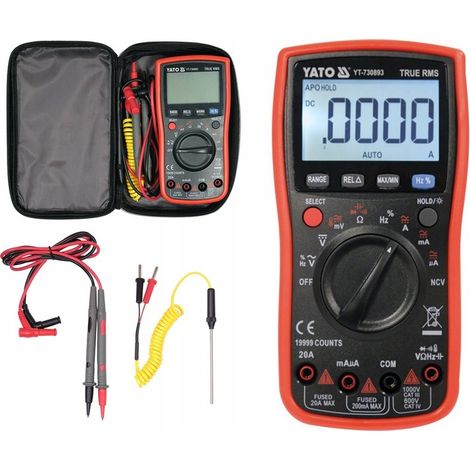 MISURATORE DIGITALE LCD YATO TRUE RMS NCV
