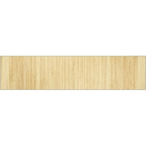 Tapis rectangulaire naturel clair 70x300 cm bambou (1/5)