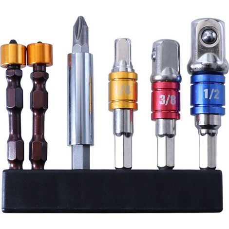Adaptateur de douille à double anneau magnétique Phillips pour tournevis à percussion à tige hexagonale-AquaForge (1/5)