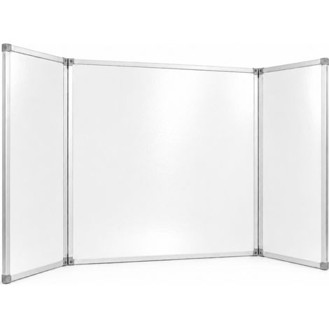 Tableau multi-segments / tableau blanc pliable - acier laqué - 120x200 cm - 5 faces (1/5)