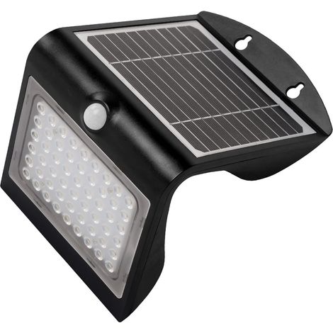 Solar-LED-Wandleuchte Korpass Sensor 4 W kaltschwarz