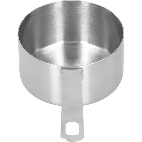304 cuillères à mesurer en acier inoxydable avec échelle cuisine cuisson tasse à mesurer accessoires de cuisson(1/2cup). (1/5)