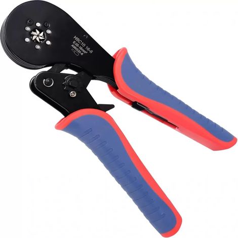 Pince à sertir 0,08-16 mm² pour cosses de connexion, outil de sertissage, pince à sertir les extrémités de fils (1/5)