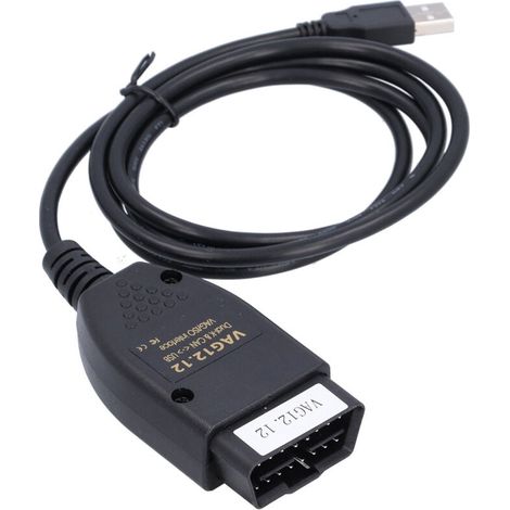 Adaptateur de cble de Diagnostic OBDII 16 broches, pour ATMEGA162 16AU 1721H FT232RQ, Support chargeur de démarrage (1/5)