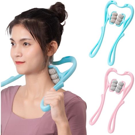 Filiyano-Appareil de massage pour la nuque et les épaules, rouleau de massage bleu