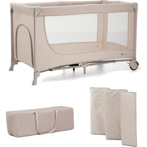 Cuna de viaje funcional Kinderkraft Joy 2 color beige. (1/2)