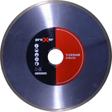 T-CERAM 230 mm PRAXER Diamantscheibe für Keramik