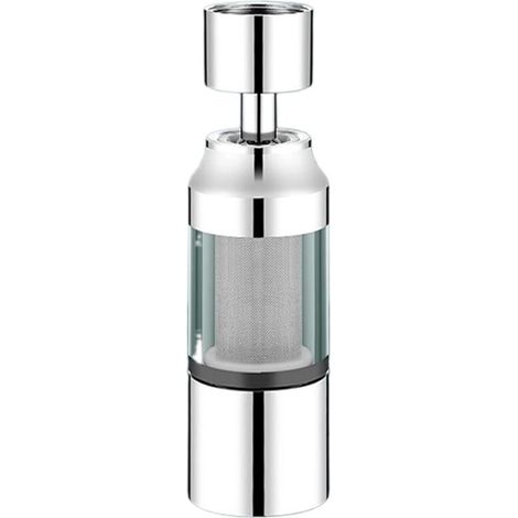 Filtre à eau pour robinet d'évier, purificateur en acier inoxydable, filtre de robinet étendu, adoucisseur d'eau, système de filtration 3 modes, pour maison, hôtel, salle de bain, matériau ABS, 4,41 x (1/5)