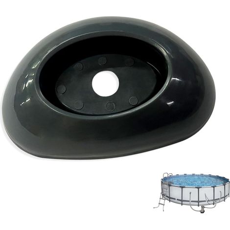 Tappo di protezione per la base della piscina fuori terra Bestway Steel Pro Max & Power 48 x 122 cm Telaio in ABS grigio resistente per proteggere il rivestimento e stabilizzare i piedi, 1 pezzo (1/5)