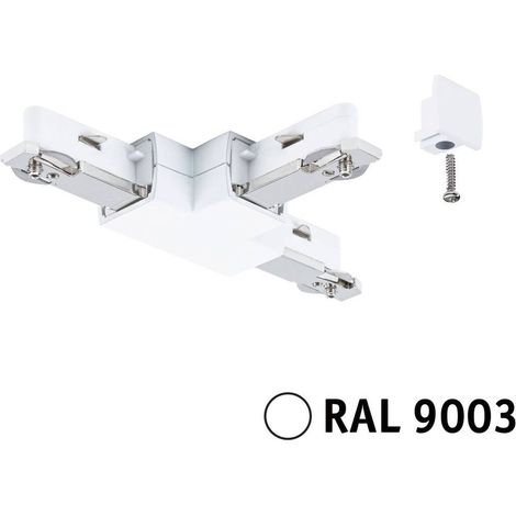Connecteur URail pièce en T 104x62mm max.1000W métal signal blanc