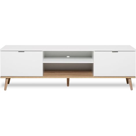 TV-Möbel 2 Türen 2 Nischen L160 cm - Kopenhagen (1/5)