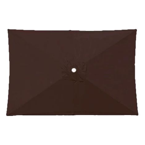 Telo per ombrellone da giardino, protezione UV, impermeabile, marrone, 1,9 x 1,25 m (1/2)