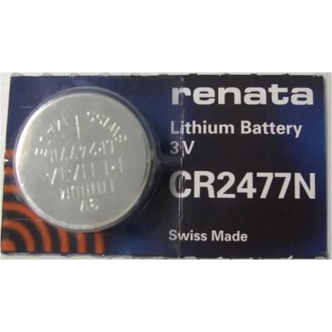 Batería Renata CR2477N litio 3 voltios diámetro 24,7 mm