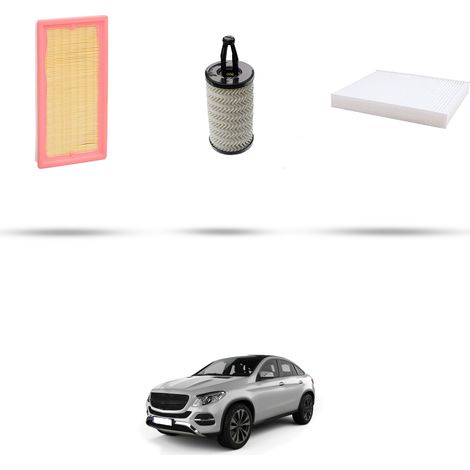 Kit tagliando 3 filtri compatibile con Mercedes Classe GLE (W166) 500 335kw Dal 2015 (1/5)