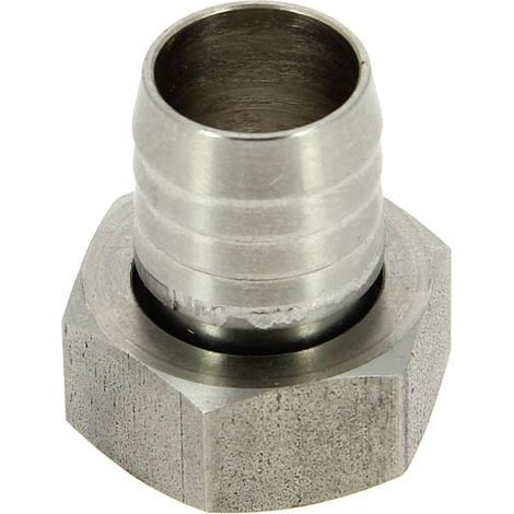Embout cannelé inox usiné Ø20 femelle 3/4