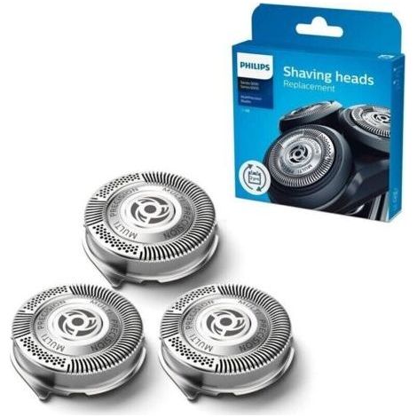Philips Têtes de rasage SH50/50, compatibles avec les rasoirs Series 5000 et 6000, performances optimales, auto-afftage, 3 lames, modèle SH50/50, remplacent les modèles HQ9/50, HQ56/50 et RQ11/50