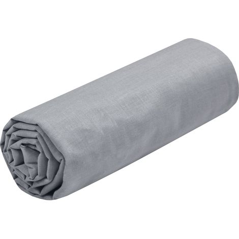 Drap Housse Taille 140x190(200) cm Grand Bonnet 30 cm 100% Coton Couleur Souris Modèle Eden Linge de Lit pour Maison Doux et Confortable pour Nid Douillet (1/5)