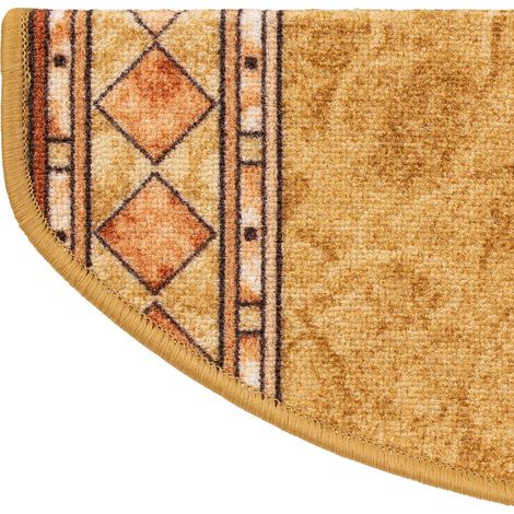 Tapis d'escalier Rügen Beige Demi-circulaire 65 x 23,5 cm (1/5)