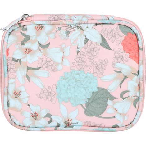 Crochet Bag Sewing DoubleSided Zipper HandMade Oxford Cloth Knitting Organizing Packet(Pink Empty Bag ) (1/5)