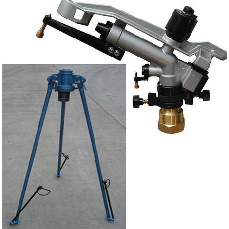Duplex verstellbare 2'' landwirtschaftliche Bewässerungskanone, 20 bis 43 Meter + 2'' Stativ
