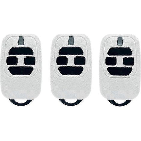 Lot de 3 télécommandes à code tournant 433,92 MHz pour portes de garage des séries DEA GT2, GT4, GTI2, GTI4 et GTI. (1/5)