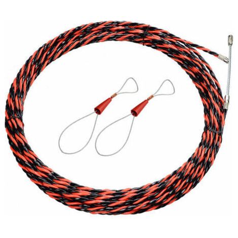 Tire-fil électrique rétractable 50m Diamètre 5mm Polyester à trois torsions Résistance à la traction élevée Pour espaces confinés