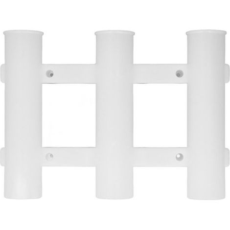 support de canne à pêche en ABS Support de canne à pêche ABS 3 Tubes, accessoires de pêche pour Yacht de sport pack Blanche (1/4)