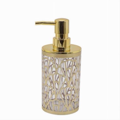 Cleafe - Dispenser Per Sapone Liquido Accessorio Bagno Oro Contemporaneo Dosatore 59097 - (1/3)