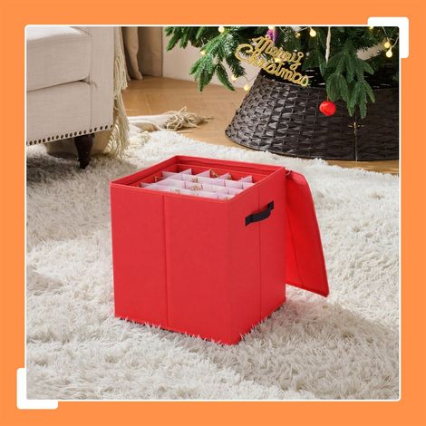 Christmas Bauble Storage Box with Adjustable Dividers (1/5)