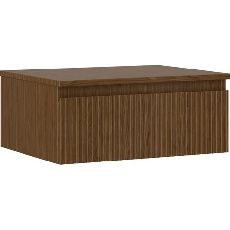 Mexen Rivel mobile bagno sottolavabo 60 cm con piano, 1 cassetto, scanalato, noce - 91A20-06023-1-BFC86 (1/5)