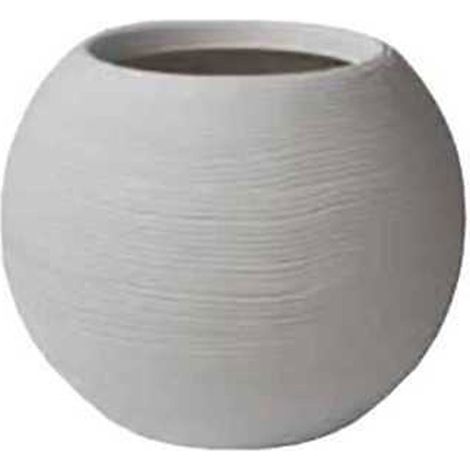 Sfera Rigata Shabby 40 cm - Bianco Perla (1/10)