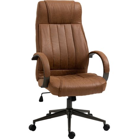 Silla de oficina silla de escritorio giratoria con altura ajustable reposacabezas reposabrazos y respaldo acolchados carga 120 kg 65x71,5x114-122 cm (1/5)