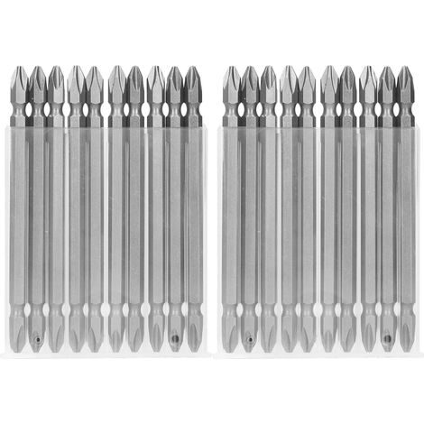 2 Embouts Magnétiques PH2 Croisés 110mm pour Tournevis Électrique Double Tête (1/5)