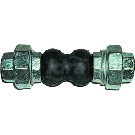 Giunto elastico ø 1" L. 200 mm in gomma filettato per acqua 00000015210 (1/2)