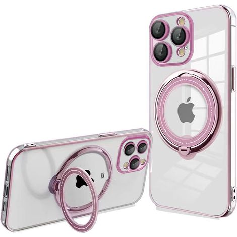 Carcasa COOL para iPhone 15 Pro Magnética Ring Rosa