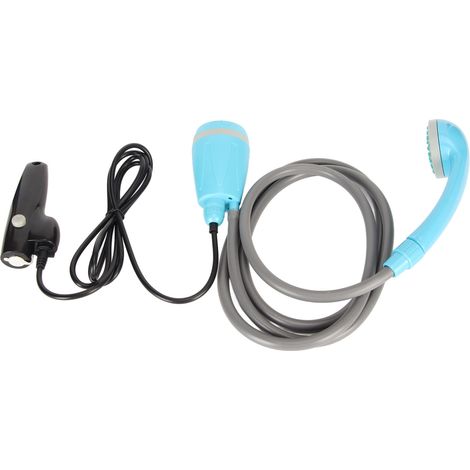 Kit de douche portable 25W USB rechargeable pour camping, lavage auto et extérieur, rapide et pratique, bleu (1/5)
