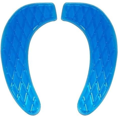 Coussin de siège de toilette en gel, portable et lavable, tapis de couvercle de réservoir souple universel avec design autocollant réutilisable, pour la maison, la salle de bain, sièges de (1/5)