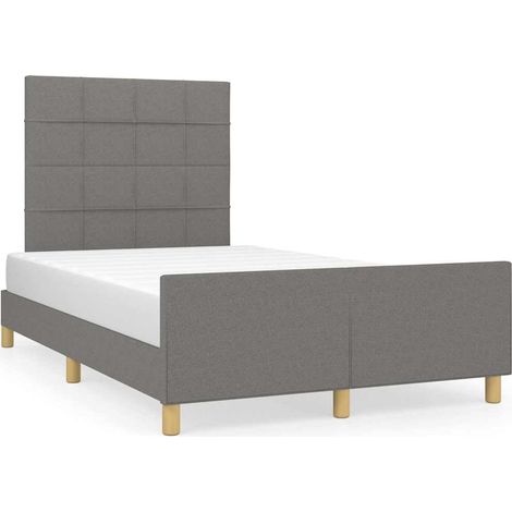 Maison Exclusive - Giroletto senza Materasso Grigio Scuro 120x200 cm Tessuto (1/5)
