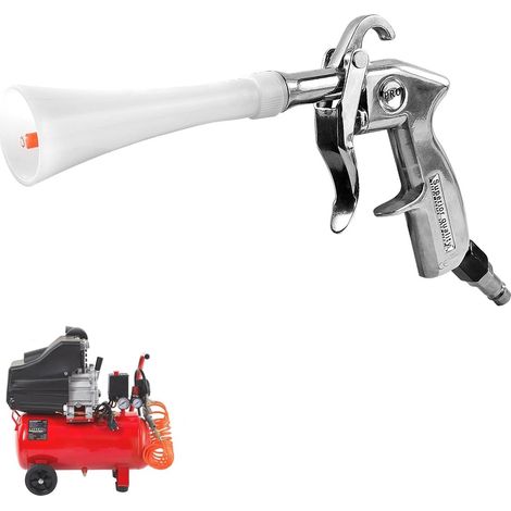 Pistolet de Nettoyage à Air Comprimé, 6-9,2 Bar Pistolet Air Comprimé, Haute Pression Soufflette Air Comprimé, pour Nettoyer les Voitures, Les Sols et Les Plafonds (1/5)