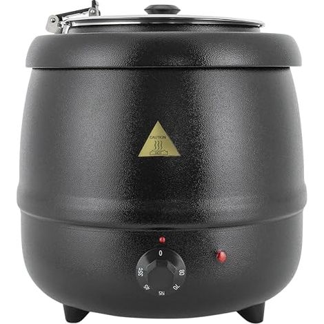 Marmite à Soupe électrique,10L Soupière électrique Bouilloire à Soupe Chauffe-Soupe Récipient Intérieur Acier Inoxydable,Pour Plats en Sauce,Restaurant Commercial et Domestique (1/5)