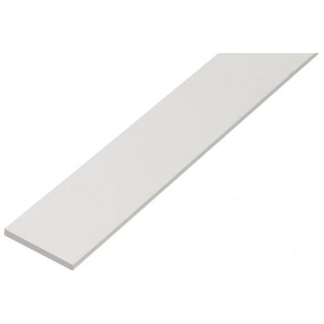 Profil plastique blanc 30x3/2m – Barre de fond pour applications spécifiques – Idéal pour espaces confinés et chantiers humides – Alberts